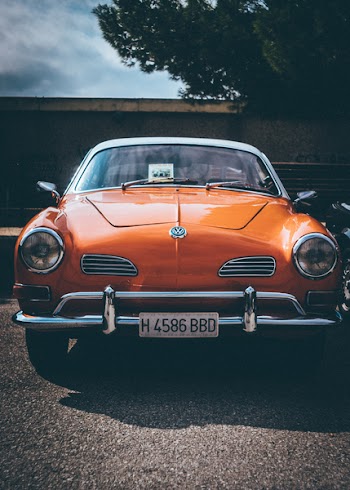 Orange Volkswagen Vehicle