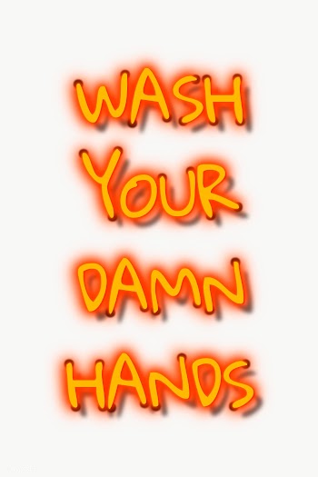 Orange wash your hands neon sign  | Free  transparent png - 2312391