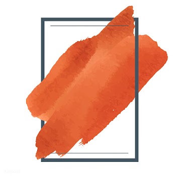 Orange watercolor banner design vector | Free stock vector - 512735