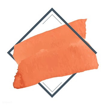 Orange watercolor banner design vector | Free stock vector - 512739