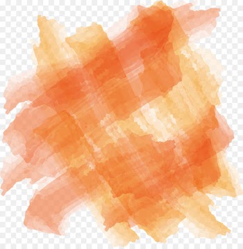 Orange Watercolor painting Paintbrush - Cross out the orange watercolor brush 