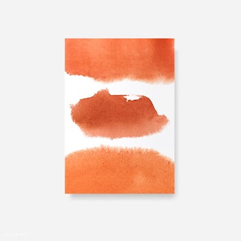 Orange watercolor style banner vector | Free stock vector - 530780