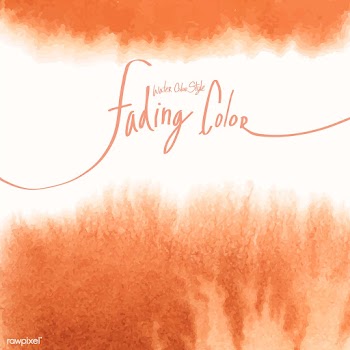 Orange watercolor style banner vector | Free stock vector - 530787
