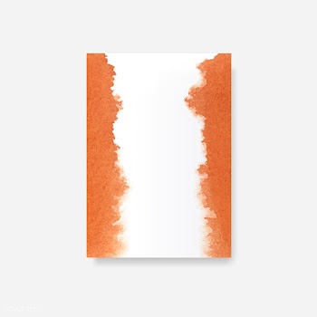 Orange watercolor style banner vector | Free stock vector - 530800