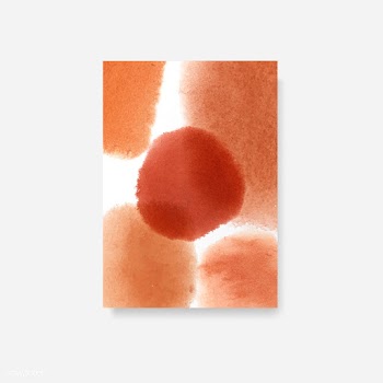 Orange watercolor style banner vector | Free stock vector - 530806