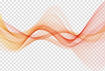 Orange wave art illustration, Orange undulated lines transparent background PNG clipart