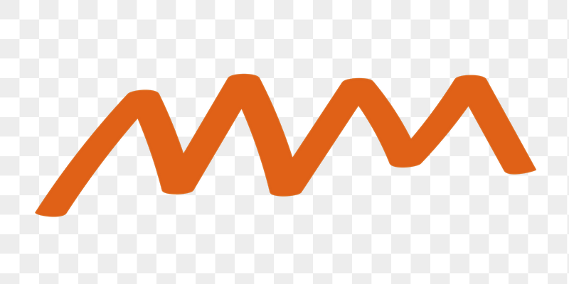Orange wave png zig zag | Free PNG - rawpixel