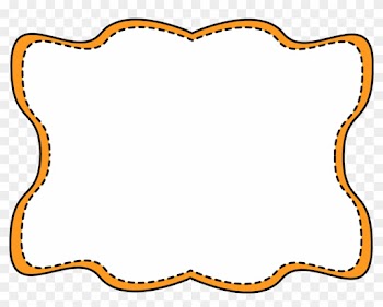 Orange Wavy Stitched Frame - Yellow And Black Frames