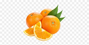 Oranges With Leaf - Orange Png