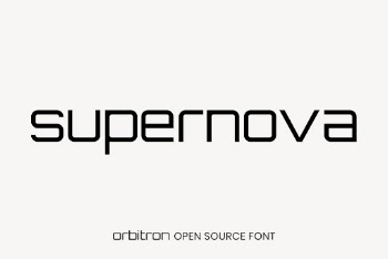 Orbitron open source font by Matt | Free Font Add-on - rawpixel