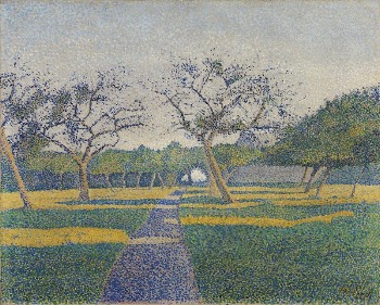 Orchard at la louvière, 1890, | Free Photo - rawpixel