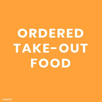 Ordered take-out food, self quarantine activity design element | Free  vector - 2316540