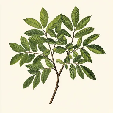 Oregon Ash: A Botanical Illustration