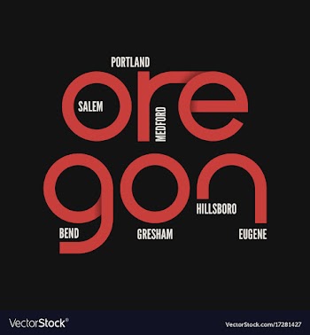  					Oregon state t-shirt and apparel design vector image														