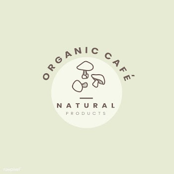 Organic cafe logo design vector | Free stock vector - 523499