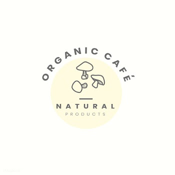 Organic cafe logo design vector | Free stock vector - 523513