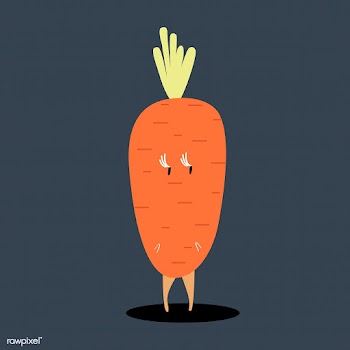 Organic carrot cartoon character vector | Free stock vector - 538777