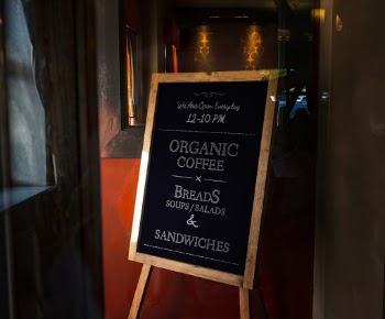 Organic Coffee Signage