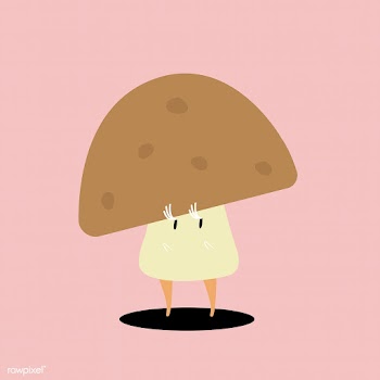 Organic mushroom cartoon character vector | Free stock vector - 538569