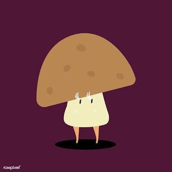 Organic mushroom cartoon character vector | Free stock vector - 538613