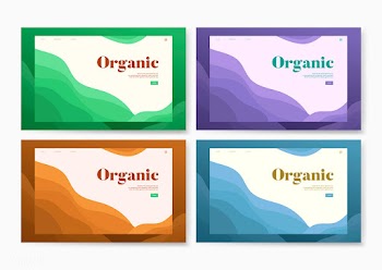 Organic planting informational website graphi.. | Free stock vector - 458468