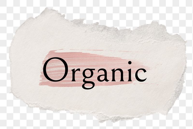 Organic png word sticker typography, | Free PNG - rawpixel