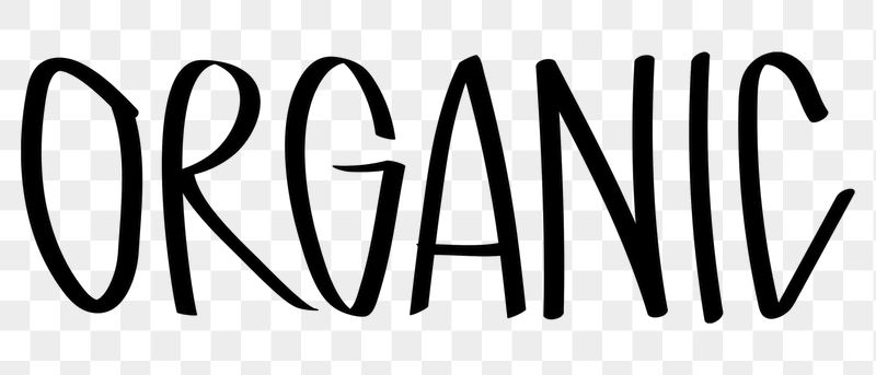 Organic png word sticker typography, | Free PNG - rawpixel