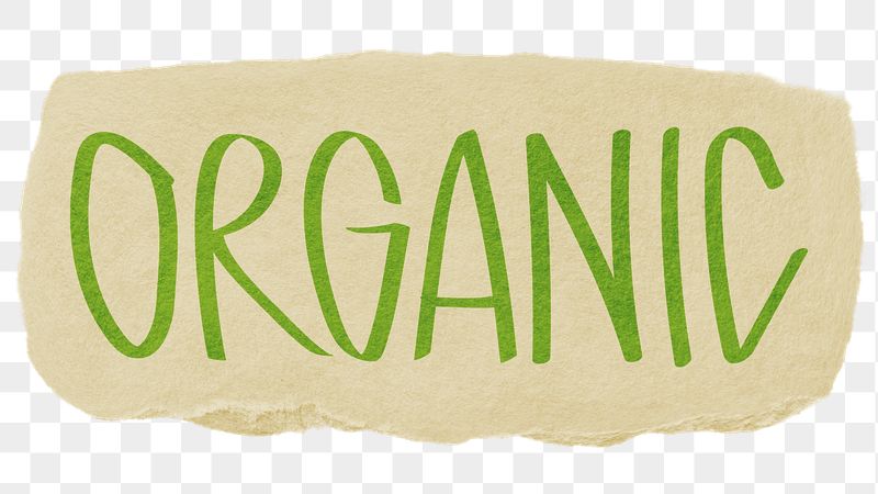 Organic png word sticker typography, | Free PNG - rawpixel