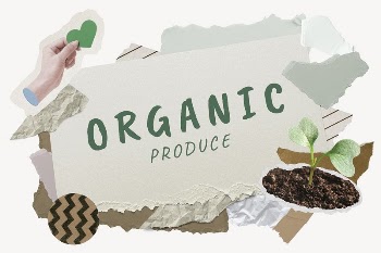 Organic produce word typography, environment | Free Photo - rawpixel