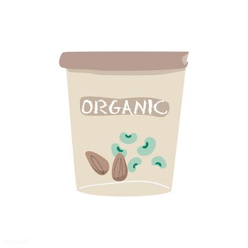 Organic soybean and almond yogurt vector | Free stock vector - 516568
