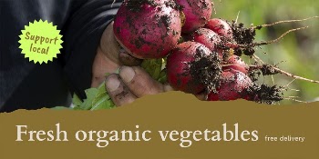 Organic vegetables Twitter post template, | Free PSD Template - rawpixel