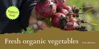 Organic vegetables Twitter post template, | Free Vector Template - rawpixel