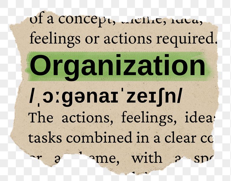 Organization png word sticker, torn | Free PNG - rawpixel
