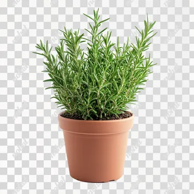 Organized Rosemary in a Pot: A Fresh Green Touch