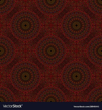 Oriental abstract maroon mandala mosaic ornament vector image