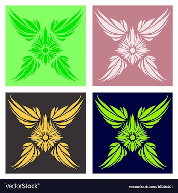 Oriental assembly of patterns vector image