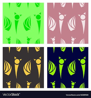 Oriental assembly of patterns vector image
