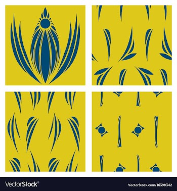 Oriental assembly of patterns vector image