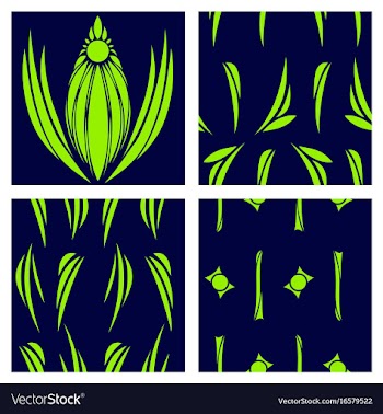 Oriental assembly of patterns vector image