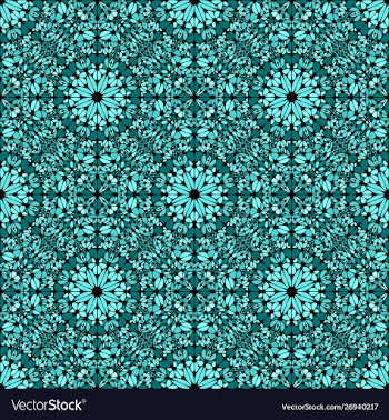 Oriental bohemian abstract seamless mosaic vector image