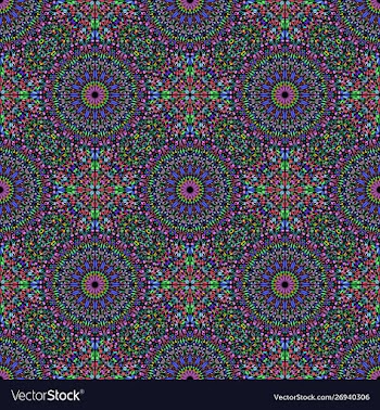 Oriental bohemian mandala flower ornament pattern vector image