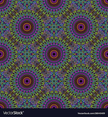 Oriental bohemian mandala flower ornament pattern vector image