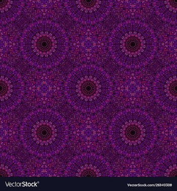 Oriental dark purple mosaic mandala ornament vector image