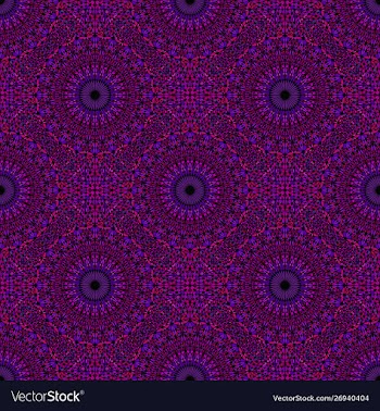 Oriental dark purple mosaic mandala ornament vector image