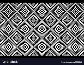 oriental ethnic geometry ikat seamless pattern