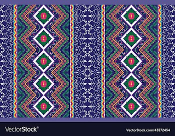 oriental ethnic geometry ikat seamless pattern