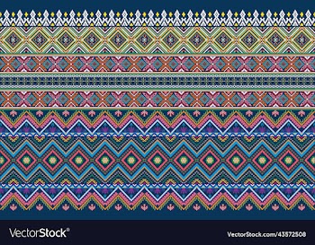 oriental ethnic geometry ikat seamless pattern