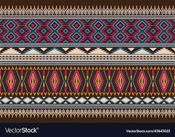 oriental ethnic geometry ikat seamless pattern