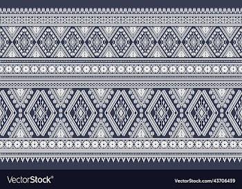 oriental ethnic geometry ikat seamless pattern