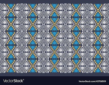 oriental ethnic geometry ikat seamless pattern